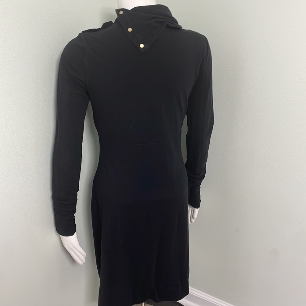 Diane von Furstenberg long sleeve black turtle dress - Picture 6 of 9